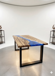 Resin Epoxy Dining Table - Image 5