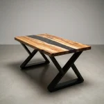 Coffee River Epoxy Table