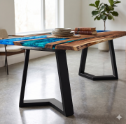 Resin Epoxy Dining Table - Image 6